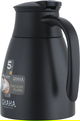 Shaha Thermos, 1 liter, stainless steel inner material, stainless steel outer body, pressure - black product image 2