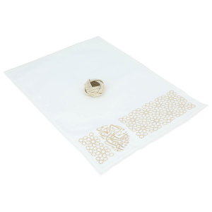 Al Saif Gallery fabric dining set, Eid pattern, 5 pieces - white product image 2