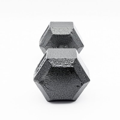 دامبل رفع اثقال ارمان، 20 كيلو، للتمرينات الرياضية، شكل سداسي - اسود product image 4