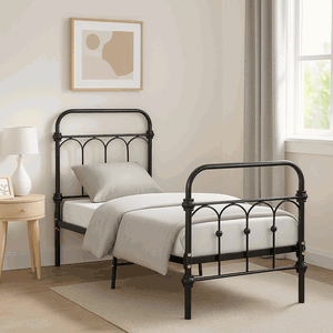 سرير حديد، 35×80×170 سم - أسود product image