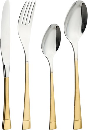 طقم سكاكين استيل السيف غاليري، 6 قطع - ذهبي / فضي product image