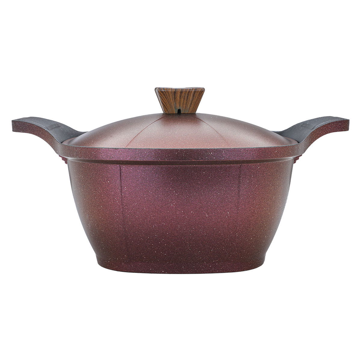 Al Saif Gallery granite cookware set, 14 pieces - dark red product image 2