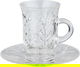 Al Saif Gallery Crystal Serving Set and Cups, 18 Pieces - Clear product image 3