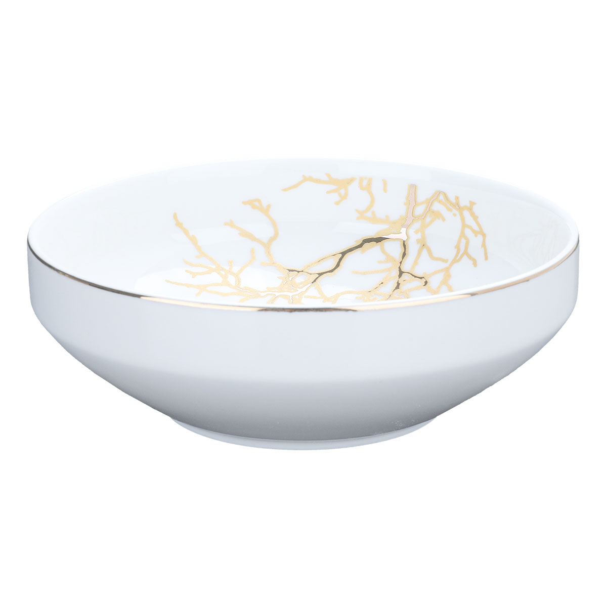 Al Saif Gallery porcelain dining set, 24 pieces - golden white product image 3