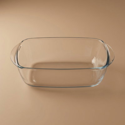 Pyrex Glass Oven Tray, 1.2 L, 23 x 15 x 7 cm - Clear product image 1