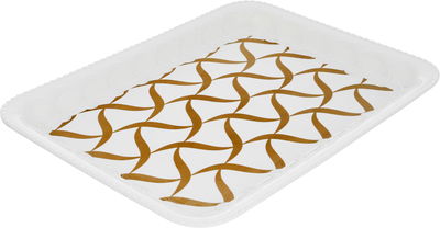 طوفرية ميلامين السيف غاليري، 40×30×3 سم، مستطيل، مزخرف بني - أبيض product image 2