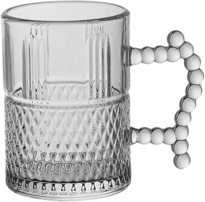 طقم بيالات شاي زجاج السيف غاليري، 6 قطع - شفاف product image 2