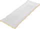 Al Saif Gallery glass dessert dish, 50 x 18 x 3 cm, rectangle, gold rim, large - clear product image 1