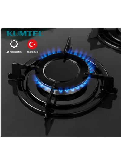 موقد غاز بلت ان كومتيل، 60 سم، 4 شعلة، C6-40BFB - اسود product image 2