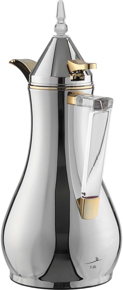 طقم ترامس زجاج حراري السيف غاليري، قطعتين، 1 /1 لتر - فضي product image 4