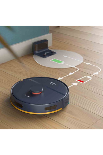Philips XU2000/15 HomeRun Series 2000 Robot Vacuum Cleaner, 6000 Pa Power, 120 Minutes, LDS Radar - Dark Blue product image 5