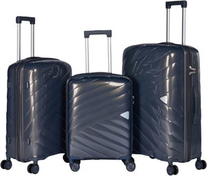 Limra LMA-1929 Polypropylene Luggage Set, 3 Sizes, 4 Wheels - Brown product image