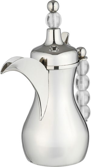 دلة قهوة ستانلس ستيل السيف غاليري، يد كورة شفاف، 20x11x25 سم - فضي شفاف product image 2