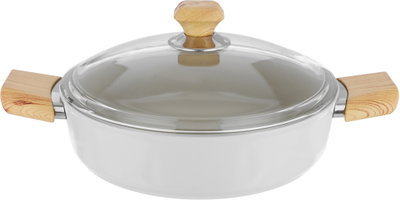 طقم قدور جرانيت بغطاء زجاج فالز، 7 قطع - بيج فاتح product image 5