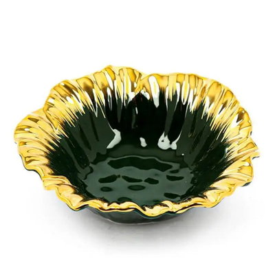 زبدية تقديم حلا بورسلان السيف غاليري، عميق 6.75انش - أخضر product image 1