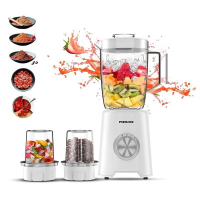 خلاط كهربائي نيكاي، 350 واط، 1.5 لتر، إثنين مطحنة، سرعتين، NB2900EB2 - أبيض product image 4