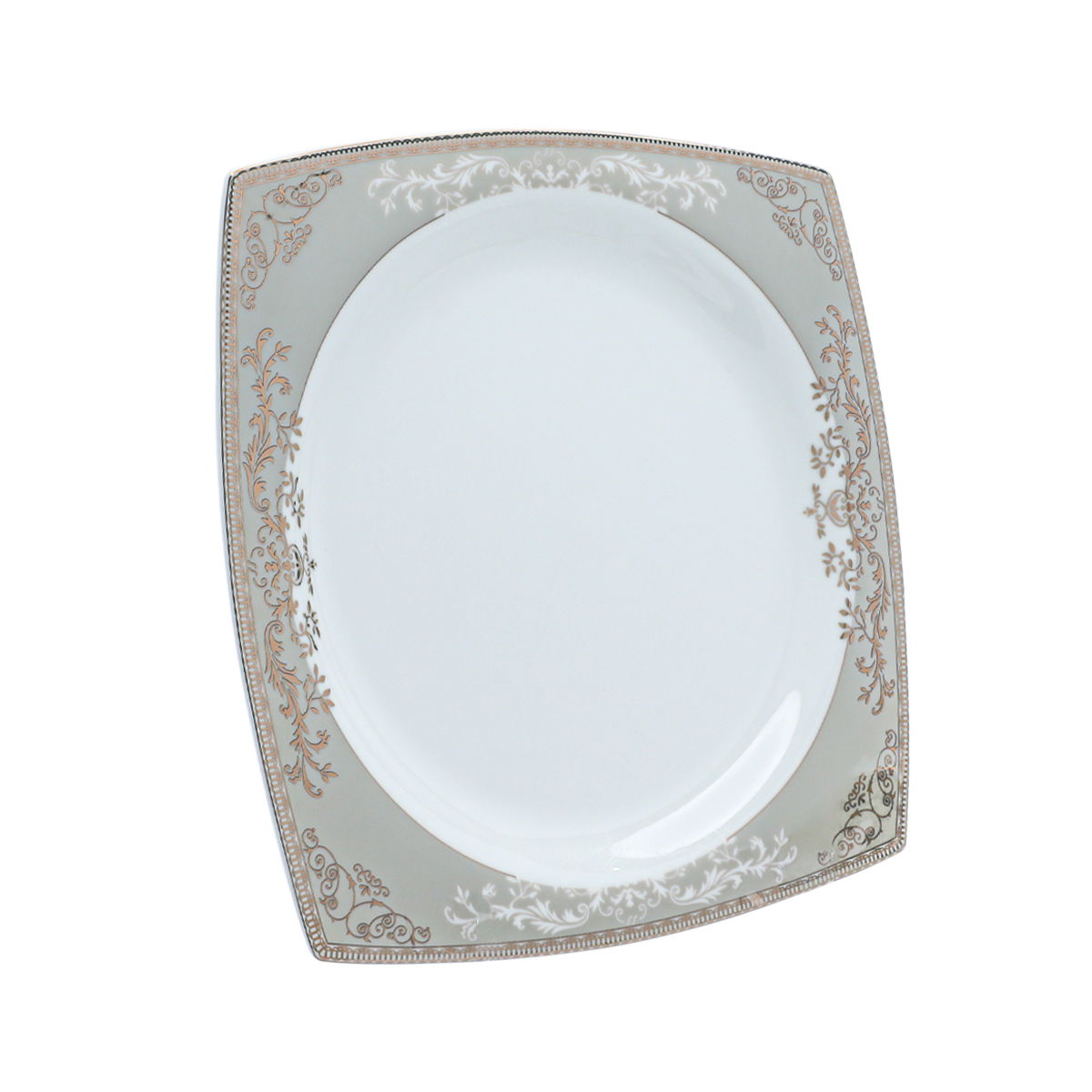 طقم سفرة بورسلان السيف غاليري، مربع، 86 قطعة - أبيض product image 5