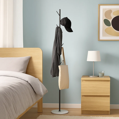 علاقة ملابس مودرن معدن، ارتفاع 185 سم - اسود product image 1