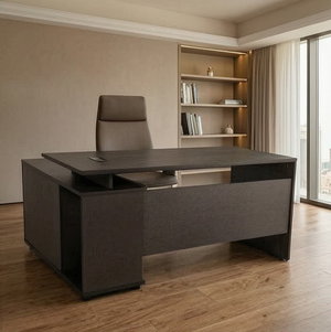 مكتب مودرن خشب MDF، 70×160×76 سم - اسود product image 2