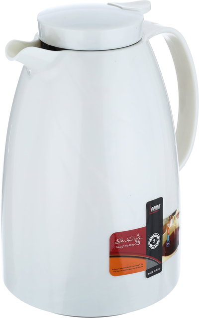 Al Saif Gallery Lima Thermos, 1.5 liters, compressor, thermal glass inner container, plastic outer shell - pearl product image 3