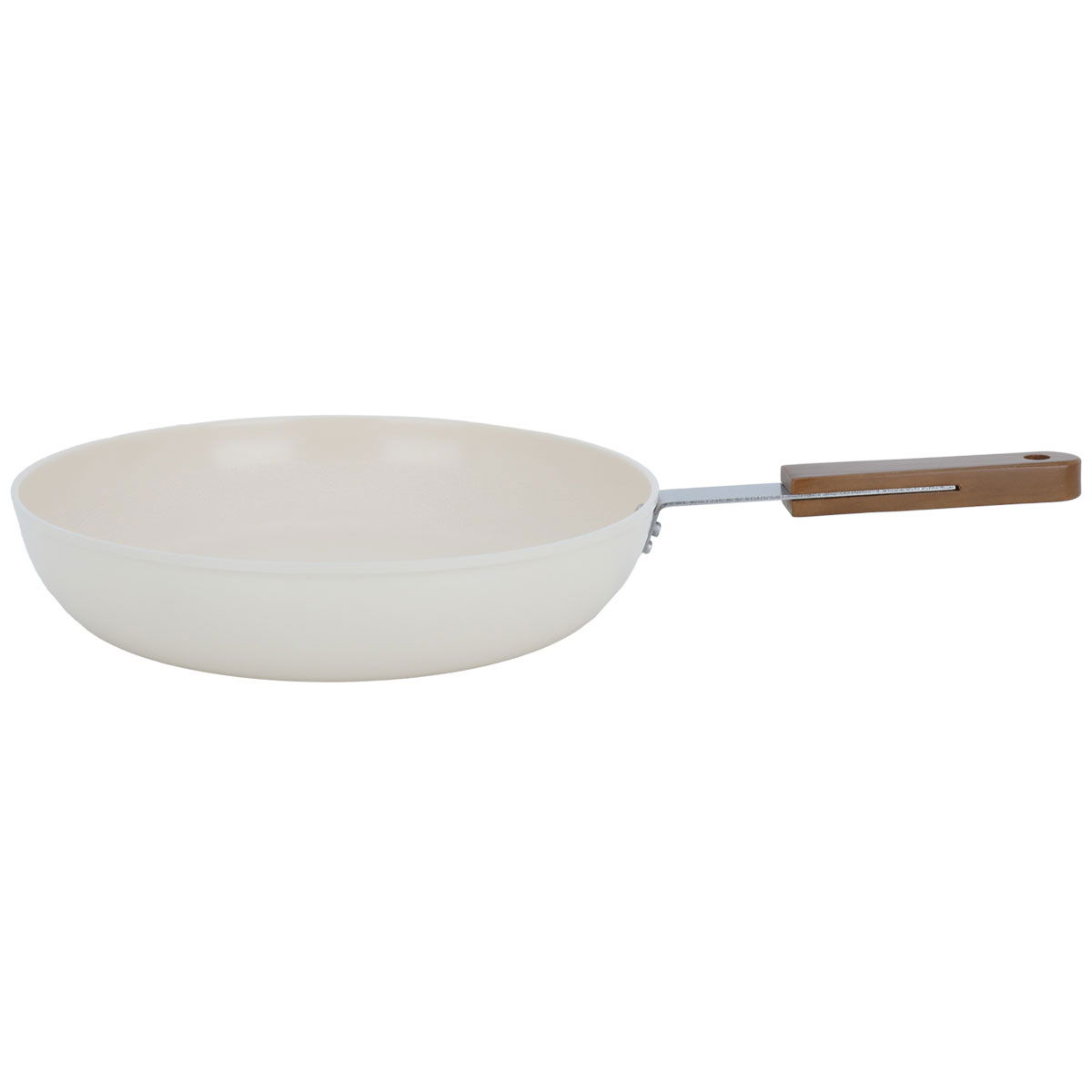 Tornado Ceramic Frying Pan, 28 cm, Wooden Handle - Beige product image 2