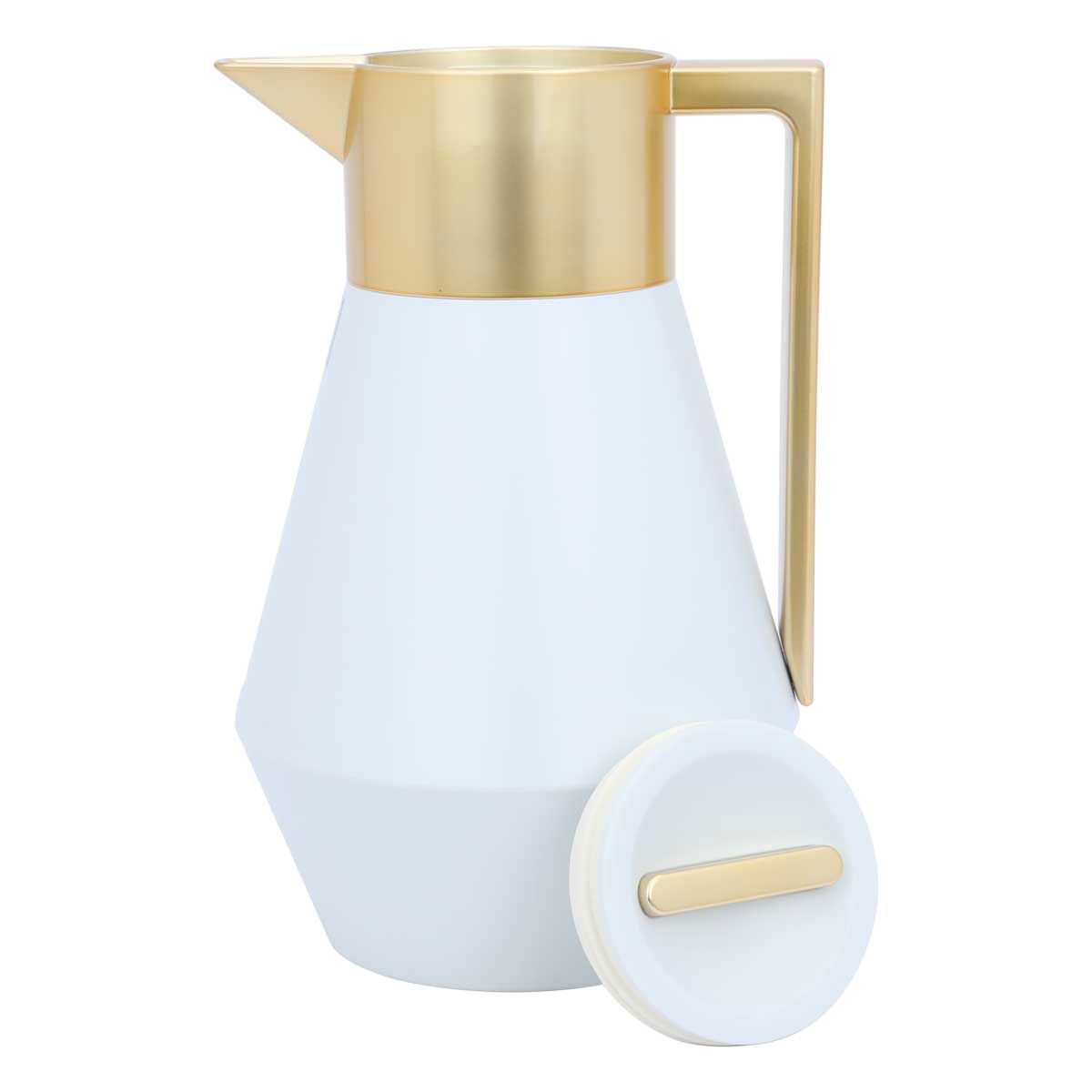 ترمس ليديا إفرست، 1 لتر، حافظة داخلية زجاج حراري، هيكل خارجي بلاستيك - لؤلؤي product image 2