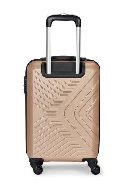 طقم شنط سفر ABS ليمرا، 3 مقاسات، 4 عجلات، قفل ارقام، WM-201 - ذهبي product image 4