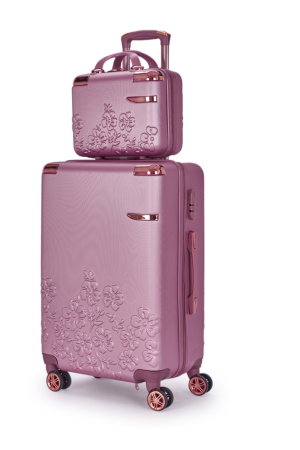 طقم شنط سفر ABS ليمرا، 6 مقاسات، 4 عجلات، زاويه 360 درجة، OT-3037 - روزجولد product image 2