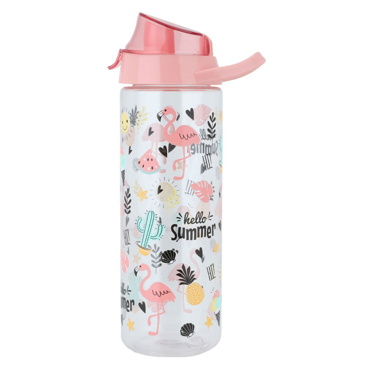 Alsaif Gallery Flamingo Plastic Bottle, Cap, 750 ml - Pink product image