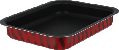 طقم صواني فرن تيفال، 3 قطع، مستطيلة، طبقة غير لاصقة - احمر  product image 3