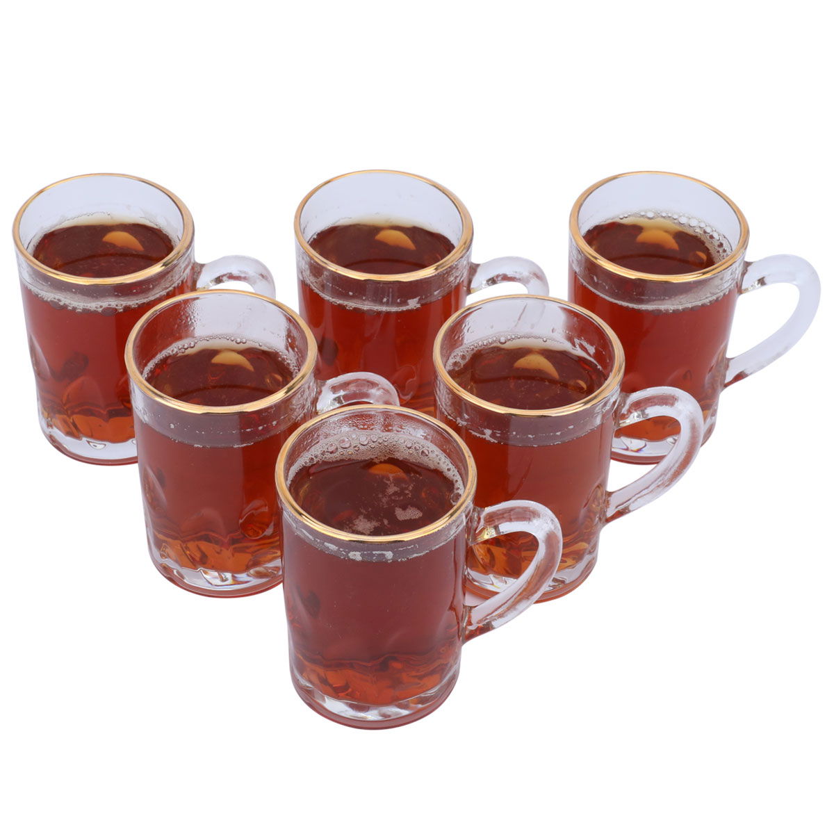 Al Saif Gallery glass tea set, 6 pieces - clear product image 2
