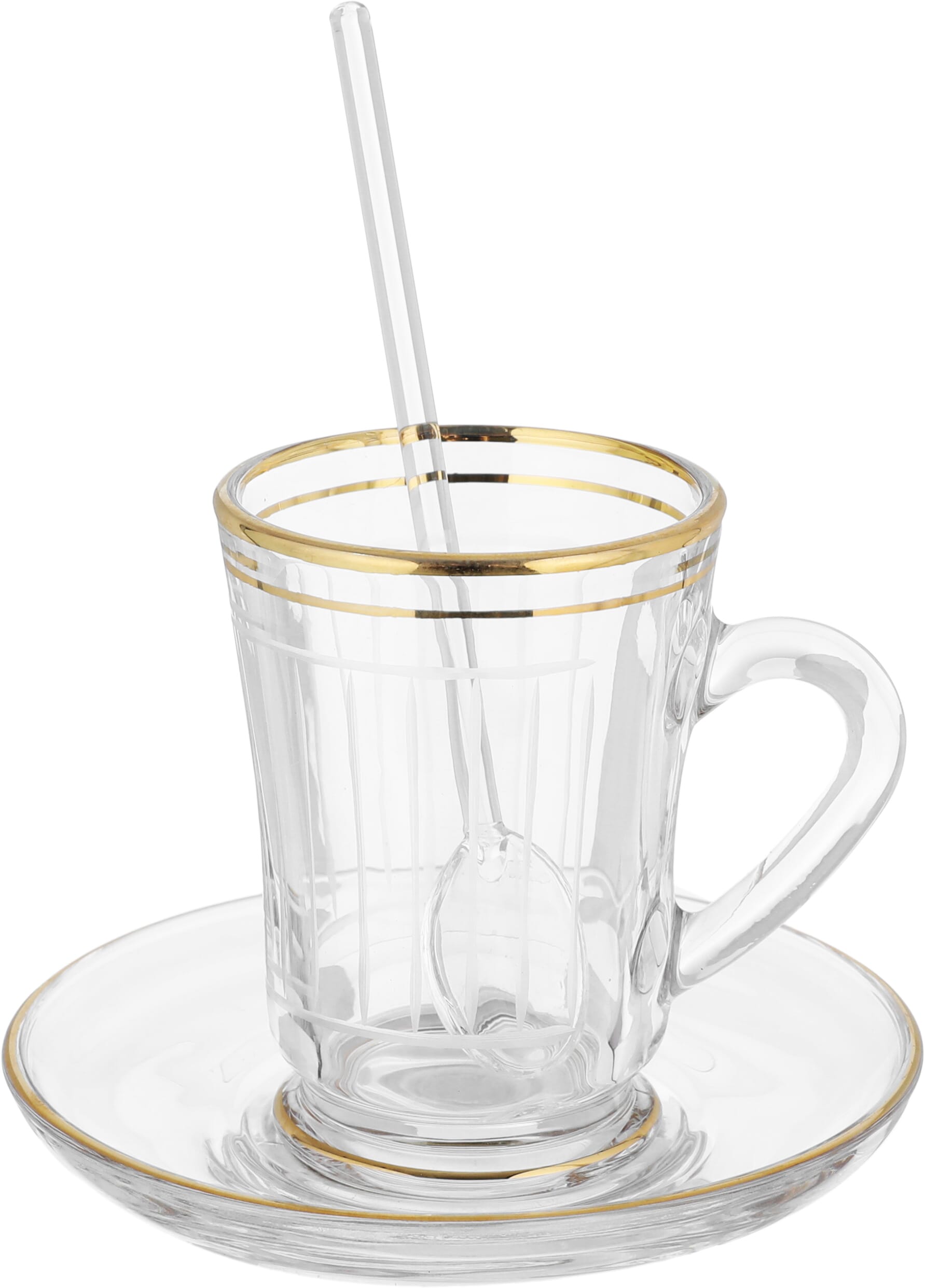 طقم تقديم قهوة وشاي زجاج السيف غاليري، 26 قطعة - شفاف product image 5