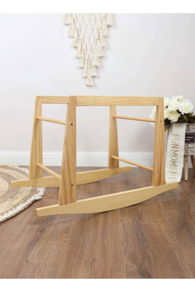 سرير موسى قطن فان مومنت، 76×42×76 سم، حامل هزاز - ابيض product image 6