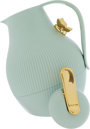 Thermos Dura Saif Gallery, 1.5L, Golden Butterfly, Inner Glass Carrier, Pressure Cooker - Light Green product image 2