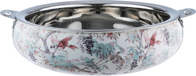 Al Saif Gallery Stainless Steel Food Container, 36 cm, Engravings - Silver product image 2