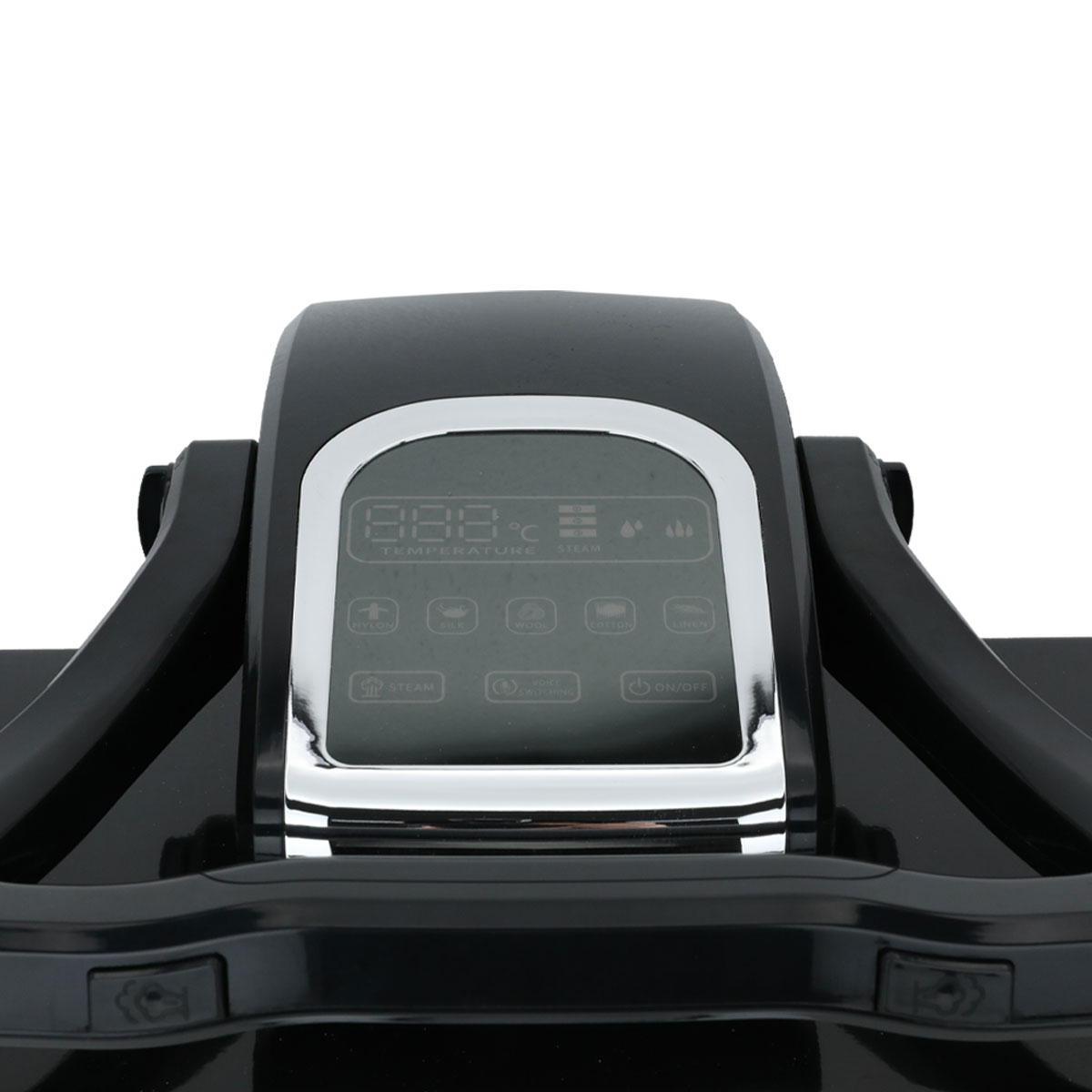 مكواة ضغط بالبخار استيل إديسون، 2200 واط، 1 لتر، شاشة رقمية، SYP8810/32BK - أسود فضي product image 5