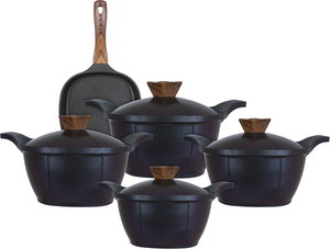 طقم قدور تيتانيوم نيوكلاين، 9 قطع - ازرق غامق product image 2