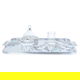 طقم تقديم شاي بورسلان + زجاج السيف غاليري، 29 قطعة، نقش رمادي - أبيض product image 1