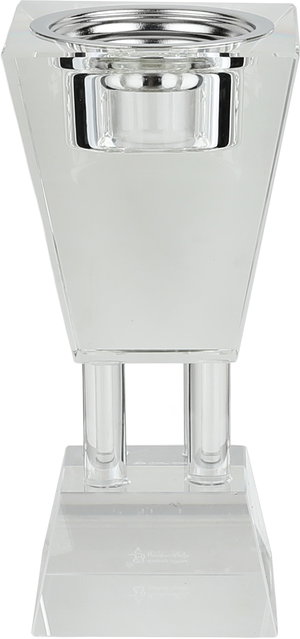 مبخرة زجاج السيف غاليري، قاعدة مربعة، 8x8x16.5 سم - شفاف product image