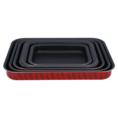 طقم صواني تيفلون تيفال، 6 قطع - احمر product image 2