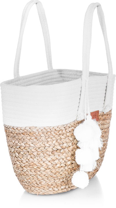 شنطة ترامس خوص السيف غاليري، 45×29 سم - ابيض product image 3