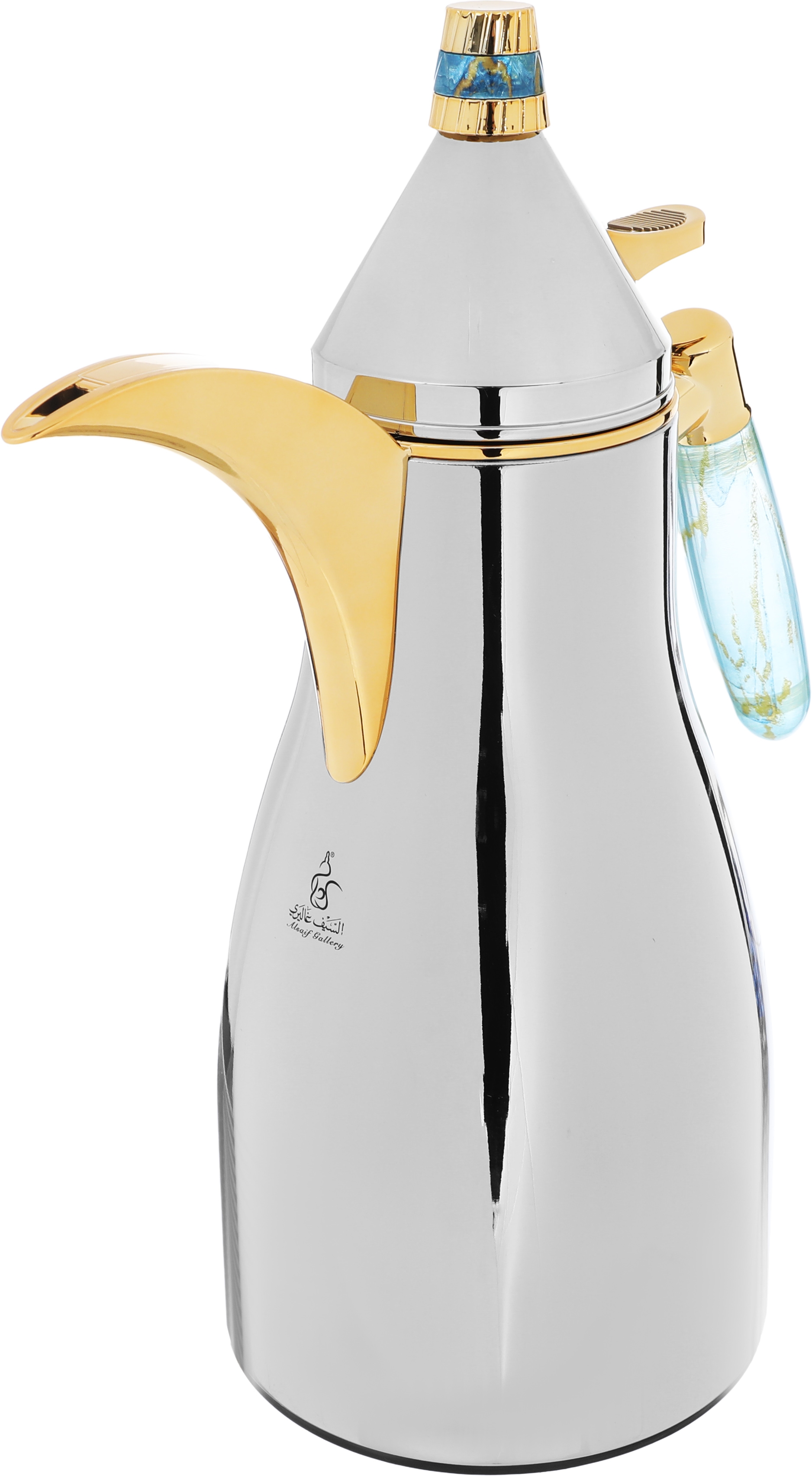 Al Saif Gallery Maimouna Steel thermos Set, 2 Pieces, 1 Liter - Silver product image 5