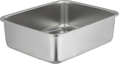 علبة تخزين ستانلس استيل الصحاح، 24x19x11 سم، غطاء بلاستيك، قفل - فضي شفاف product image 4