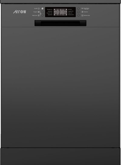 غسالة اطباق ارو، 14 مكان، 8 برامج، شاشة LED، RO-14DWSB - رمادي غامق product image 2