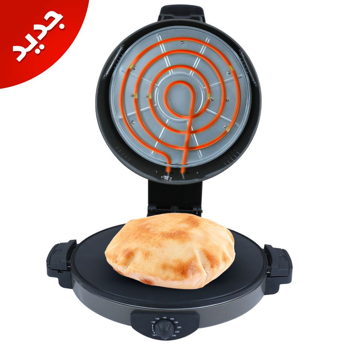 Edison 3 In 1 Home Baker, 40 Cm, 2400 Watt, Temperature Control - Dark Gray product image 2