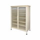 Modern buffet made of MDF wood and metal, 110×72×35 cm - White product image 3