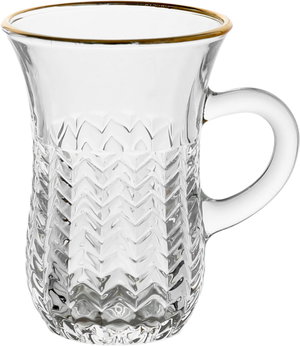 طقم بيالات شاي زجاج ماكس جلاس، 88 مل، 6 قطع - شفاف product image 2