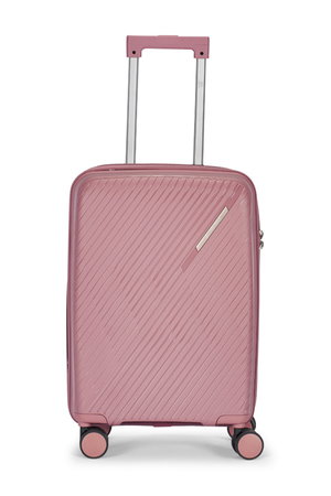 طقم شنط سفر بولي بروبيلين ليمرا، 3 مقاسات، 4 عجلات، بزاوية 360 درجة، LMA-PP521 - روزجولد product image 2