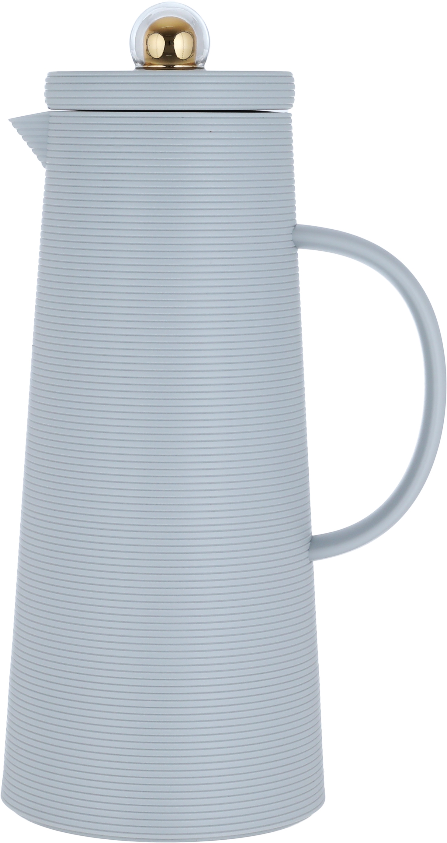 Al Saif Gallery Royal 8 thermos, 1 liter, thermal glass inner container, plastic outer shell - light gray product image 1