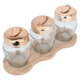 طقم علب زجاج السيف غاليري، 4 قطع - شفاف بني product image 2